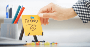 Thank you notes to improve employee engagement